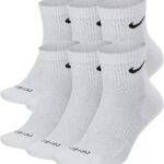 Nike Everyday Plus Dri-FIT Cushioned Ankle Athletic Training Casual Socks - 6 Pack