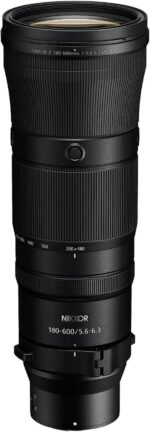 Nikon NIKKOR Z 180-600mm f/5.6-6.3 VR, 1 Count (Pack of 1)