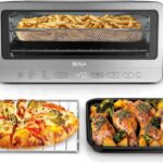 Ninja Air Fryer Toaster Oven Combo | 8-in-1 Functionality | Flip Up & Away for Storage Space | Air Fry Basket, Sheet Pan, Wire Rack & Removable Crumb Tray |1800 Watt | Stainless Steel | SP151