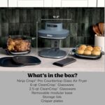 Ninja Crispi Pro 6-in-1 Glass Air Fryer | With Nontoxic, 6qt & 2.5qt Containers & Lids | Microwave, Freezer, Dishwasher Safe | 450°F Max Temp | 1800 Watt | Cyberspace | AS101CY - Image 2