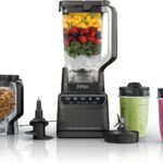 Ninja Kitchen System | All-in-One for Smoothies, Frozen Drinks, Veggie Chopper & More | With Full-Size Pitcher, 8 Cup Food Processor Bowl, (2) 18 oz. Cups, | 1200 Watt | Dark Grey | BR601AMZ