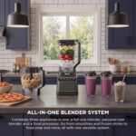 Ninja Kitchen System | All-in-One for Smoothies, Frozen Drinks, Veggie Chopper & More | With Full-Size Pitcher, 8 Cup Food Processor Bowl, (2) 18 oz. Cups, | 1200 Watt | Dark Grey | BR601AMZ - Image 2