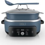 Ninja MC2001 PossibleCooker PRO Plus, 8.5-QT Multicooker, 9 Functions, Slow Cook, Sear, Sauté, Proof, Pasta/Rice, Replace 16 Kitchen Tools, Oven-Safe Ceramic Pot, 1400-Watt, Blue (2026 Release)