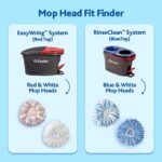 O-Cedar EasyWring Deep Clean Refill (1-Pack) | 40% More Cleaning Power | Microfiber Mop Refill Compatible with O-Cedar EasyWring Spin Mop & Bucket System - Image 2