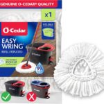 O-Cedar EasyWring Spin Mop Microfiber Refill, White Packaging May Vary