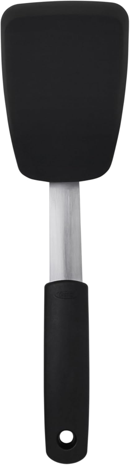 OXO-Good-Grips-Small-Silicone-Flexible-Turner-Black.jpg OXO Good Grips Small Silicone Flexible Turner Black - Image 1