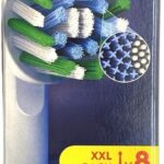 Oral-B CrossAction Toothbrush Heads Pack of 8 Replacement Refills for Electric Rechargeable Toothbrush, Mailbox Sized Pack