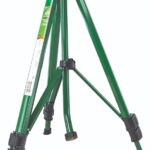 Orbit 1/2 Inch Brass Impact Sprinkler - Adjustable Metal Tripod - Long Range Lawn Watering System - 360 Degree Rotating Sprinkler - Heavy Duty Irrigation System - Adjustable 22-48 Inch Height - 58308