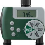 Orbit Programmable Digital Hose Watering Timer - 2 Outlet - Battery Powered - with LCD Screen - Built-in Rain Delay - Water-Resistant - 58910