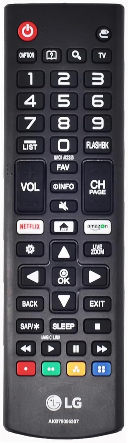 Original-LG-AKB75095307-Smart-TV-Remote-Control-for-ALL-LG.jpg Original LG AKB75095307 Smart TV Remote Control for ALL LG LCD, LED, OLED Smart TVs (Batteries NOT Included) - Image 1