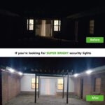 Outdoor Motion Sensor Light Battery Operated, IP65 Waterproof Ultra Bright Motion Sensor Outdoor Lights Head Adjustable with 8W 600 Lumen 6000K 4LEDs for Garage Yard Porch and Patio (1 Pack) - Image 2