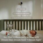 Owlet Dream Duo (Gen 3) Smart Baby Monitor All-in-One Bundle - 2K HD Video Baby Monitor with Alerts & Owlet Dream Sock Tracks Baby’s Oxygen, Heart Rate & Sleep | Health Insights via App - Image 2