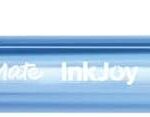 PAPER MATE 40558 Inkjoy 100 - Penna a sfera, Punta Media, inchiostro Ultra morbido, resistente alle sbavature, retrattile, 0,5 mm, blu