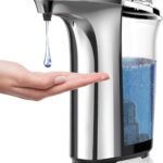 PZOTRUF Automatic Soap Dispenser, Touchless Dish Soap Dispenser 17oz/500ml with Infrared Sensor, 5 Adjustable Soap Dispensing Levels, Liquid Hand Dispenser for Bathroom Kitchen Sink (Silver)