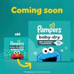 Pampers Diapers - Baby Dry - Size 4, 186 Count, Absorbent Disposable Infant Diaper (Packaging May Vary) - Image 2