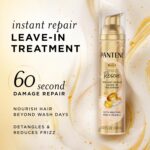 Pantene Miracle Rescue Leave-In Treatment with Pro-V Pearls, Instant Damage Repair, 3.38 oz - Image 2