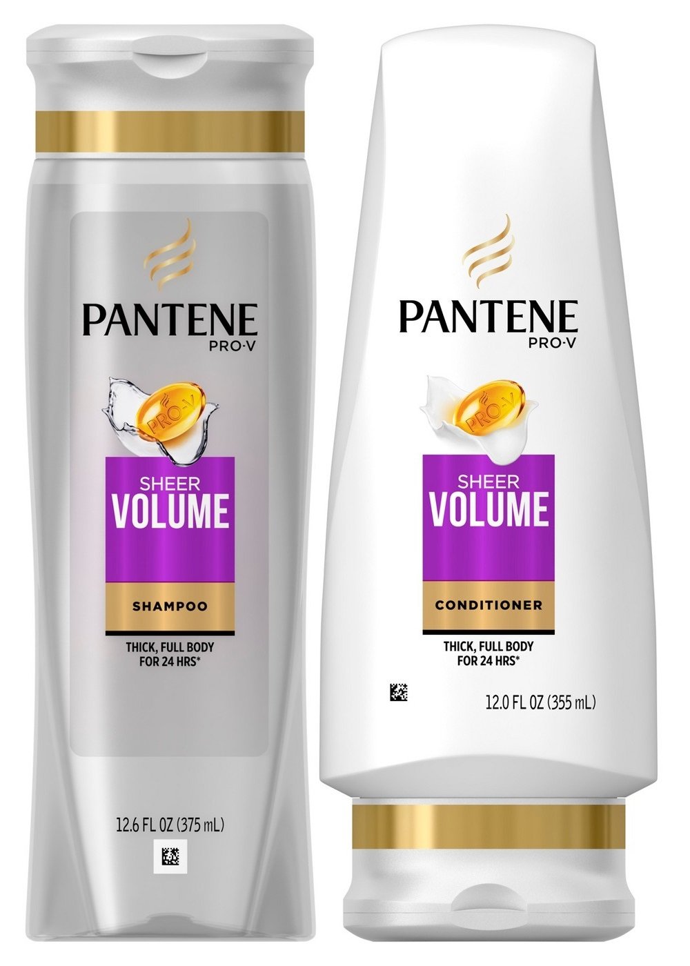 Pantene-Pro-V-Sheer-Volume-DUO-Set-Shampoo-Conditioner-126-Ounce.jpg Pantene Pro-V Sheer Volume, DUO Set Shampoo Conditioner, 12.6 Ounce, 1 each - Image 1