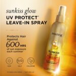 Pantene Sunkiss Glow Multitasking Spray, UV Hair Protection, Repairs Damage, Leave-In Conditioning Treatment, 5.7 oz - Image 2