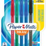 Paper Mate InkJoy 100ST Ballpoint Pens | Fine Point (0.7mm) | Assorted Classic Colours | 5 Count