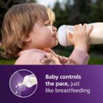 Philips Avent Natural Baby Bottles with Natural Response Nipples (Fast Flow, Flow 4), 11oz, 4-Pack, SCY906/04 - Image 2