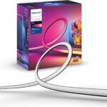 Philips Hue Play Gradient 65" Smart TV Light Strip, Flowing Color-Changing LED Strip Lights, Multicolor TV Backlight Sync with Music and Gaming, Requires Bridge & Sync Box, Control with App and Voice