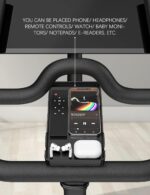 Phone Holder for Peloton Bike & Peloton Bike +, Peloton Bike Accessories, Built-in Anti-Slip Silicone mat Mount Tray, Peloton Phone Holder for iPhone, iPad - Easy Installation - Image 2