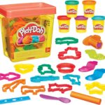 Play-Doh Fun Tub Set, 19 Accessories & Reusable Storage Container, Preschool Toys, Kids Arts & Crafts, Back to School Gifts, Ages 3+ (Amazon Exclusive)