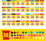 Play-Doh Modeling Compound 36-Pack Case of Colors, Non-Toxic, 3 Oz Cans of Assort. Colors, Back to School Classroom Supplies, Preschool Toys, Ages 2+ (Amazon Exclusive) - Image 2