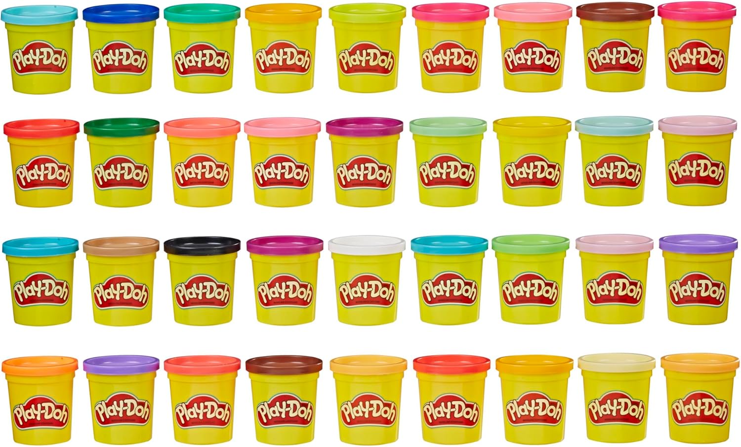 Play-Doh-Modeling-Compound-36-Pack-Case-of-Colors-Non-Toxic-3-Oz.jpg Play-Doh Modeling Compound 36-Pack Case of Colors, Non-Toxic, 3 Oz Cans of Assort. Colors, Back to School Classroom Supplies, Preschool Toys, Ages 2+ (Amazon Exclusive) - Image 1