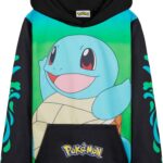Pokemon Hoodie for Boys & Teens Hooded Sweatshirt Warm Anime Pikachu Sweater