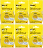 Post-it : Removable Cover-Up Tape, Non-Refillable, 1" x 700" roll -:- Sold as 6 Packs of - 1 - / - Total of 6 Each