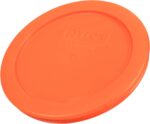 Pyrex 7200 2-Cup Glass Bowls & 7200-PC Orange Lids (4-Pack) - Made in USA | BPA-Free Plastic | Round Shape | Top-Rack Dishwasher Safe | Resists Stains & Odors | Easy To Clean - Image 2