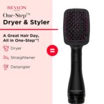 REVLON One-Step Hair Dryer and Styler, All-in-One Hair Brush Straightener for Salon-Quality Smooth & Straight Styles, Black - Image 2