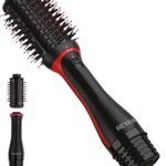 REVLON One-Step Volumizer Plus Hair Dryer and Styler | More Volume, Less Damage, and More Styling Control for Easy and Fast Salon-Style Blowouts, Plus Travel Friendly (Black)