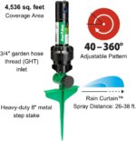 Rain Bird 42SASPG 42SA Gear Drive Rotor Lawn and Garden Sprinkler on Heavy Duty Green Spike, Adjustable 40° - 360° Pattern, 26' - 38' Spray Distance - Image 2