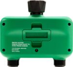 Rain Bird HET200 Electronic Digital Hose End Watering/Irrigation Timer, Battery Operated, 3/4" Garden Hose Thread, Heavy-Duty Brass Inlet, 2 Outlets/Ports - Image 2