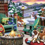 Ravensburger - Après All Day - 500 Piece Large Format Jigsaw Puzzle - Beautiful Depiction of The Ideal Front Porch in Winter - Frameable - Premium Quality - Puzzles for Adults