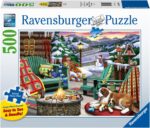 Ravensburger - Après All Day - 500 Piece Large Format Jigsaw Puzzle - Beautiful Depiction of The Ideal Front Porch in Winter - Frameable - Premium Quality - Puzzles for Adults - Image 2