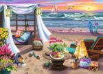 Ravensburger - Cabana Retreat - 500 Piece Large Format Jigsaw Puzzle - Enjoy Peaceful, Salty Breezes and a Stunning Ocean Sunset - Frameable - Premium Quality - Puzzles for Adults - Image 2