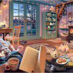 Ravensburger - Cozy Retreat - 500 Piece Large Format Jigsaw Puzzle - Enjoy The Serenity of a Simple Scene, Complete with Tea and a Good Book - Premium Quality - Puzzles for Adults