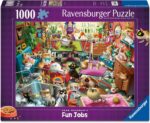Ravensburger The Cat Groomer – 1000 Piece Jigsaw Puzzle by Dean Macadam – Whimsical Cat Salon Scene - Vibrant Artwork - Premium Quality Ages 14 and Up - Image 2