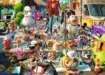 Ravensburger - The Dog Walker - 1000 Piece Jigsaw Puzzle - Vibrant, Bold Colors and Laugh Inducing Details of an Over-Committed Dog Walker - Premium Quality - Puzzles for Adults - Image 2