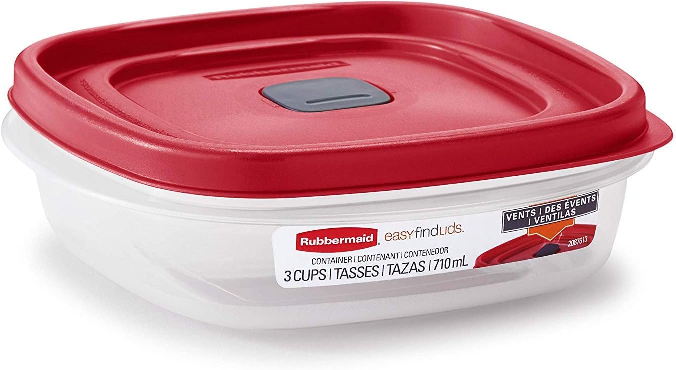Rubbermaid-2030328-Easy-Find-Vented-Lid-Food-Storage-Container-3-Cup.jpg Rubbermaid 2030328 Easy Find Vented Lid Food Storage Container, 3-Cup (4) - Image 1
