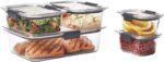 Rubbermaid Brilliance Food Storage Containers, Set of 5 (10 Pieces), BPA-Free, Leak-Proof, Clear - Image 2