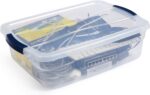 Rubbermaid Cleverstore 17 Qt Clear Storage Bins with Lids, 6-Pack, Stackable, BPA-Free, Made in USA - Image 2