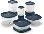 Rubbermaid EasyFindLids Food Storage Containers in Special-Edition Insignia Blue, 42 Piece