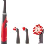 Rubbermaid Reveal Power Scrubber 5-Piece Kit, Cordless Electric Battery Powered Spin Scrub Brush, Water Resistant, for Home/Kitchen/Bathroom/Grout/Tile/Shower/Tub