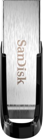 SANDISK 128GB Ultra Flair USB 3.0 Flash Drive, SDCZ73-128G-G46, Black