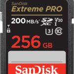SANDISK 256GB Extreme PRO SDXC UHS-I Memory Card - C10, U3, V30, 4K UHD, SD Card - SDSDXXD-256G-GN4IN