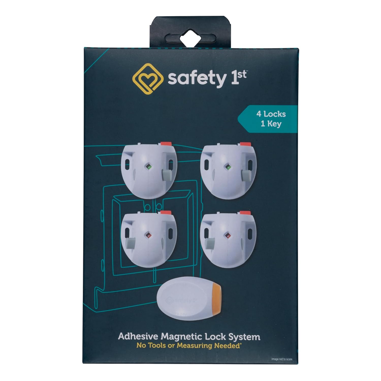 Safety-1st-Adhesive-Magnetic-Lock-System-4-Locks-And-1.jpg Safety 1st Adhesive Magnetic Lock System, 4 Locks And 1 Key - Image 1